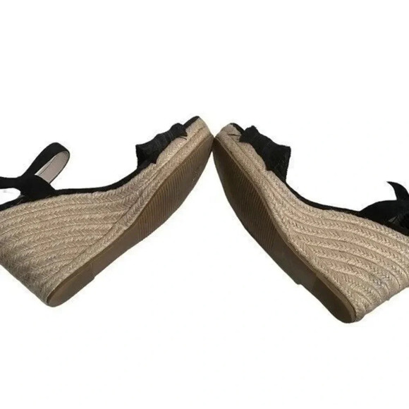 Boden Black Wedge Espadrille Sandal - Picture 2 of 10